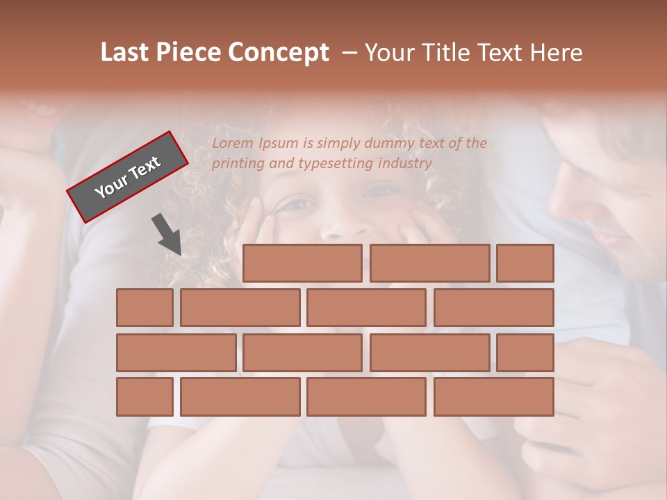 Playful Mixedrace Mother PowerPoint Template