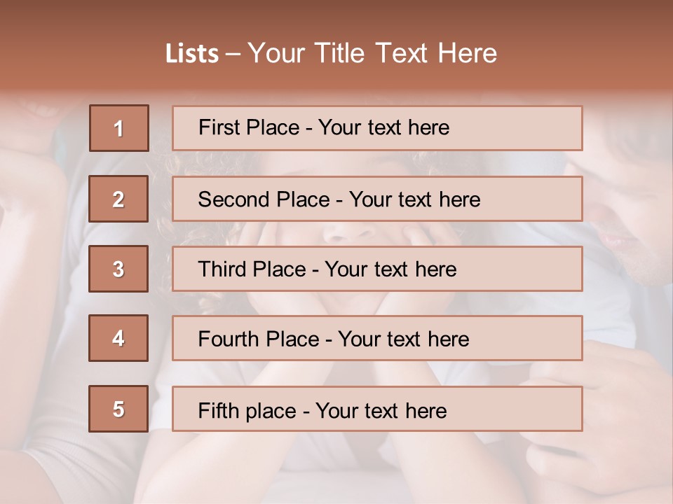 Playful Mixedrace Mother PowerPoint Template