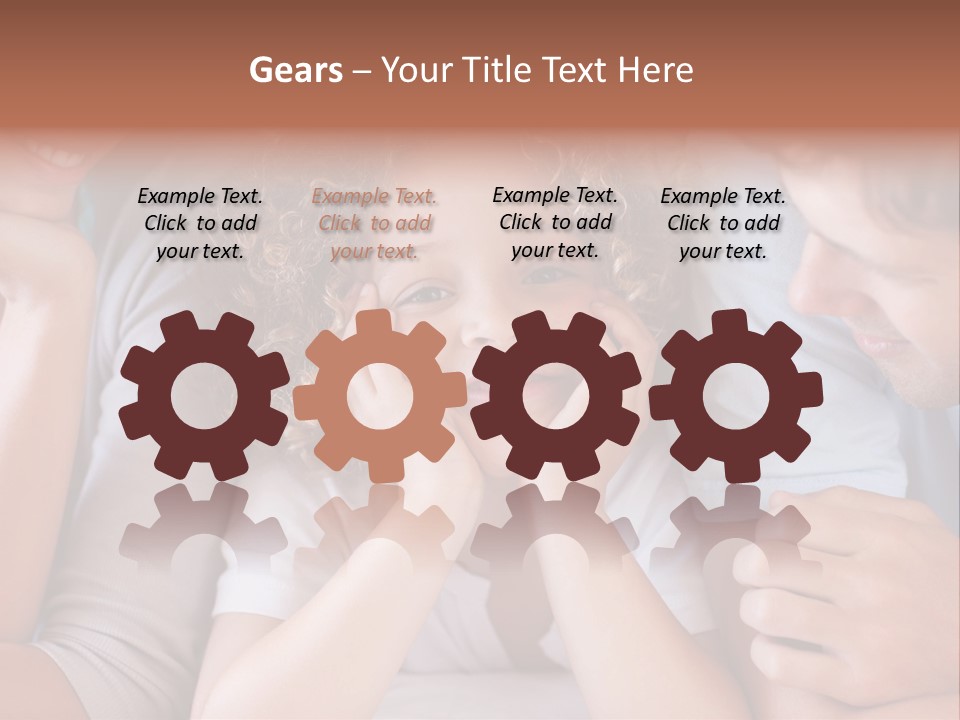 Playful Mixedrace Mother PowerPoint Template