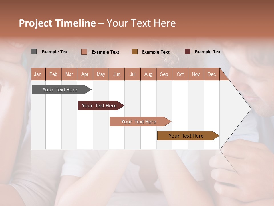 Playful Mixedrace Mother PowerPoint Template