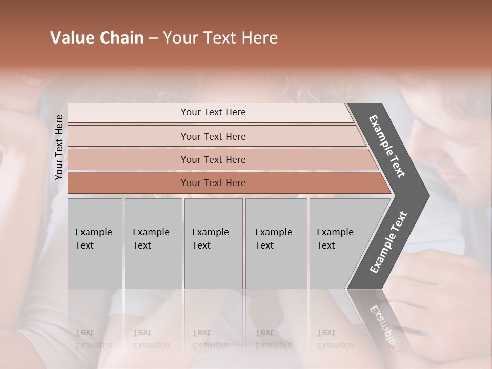 Playful Mixedrace Mother PowerPoint Template