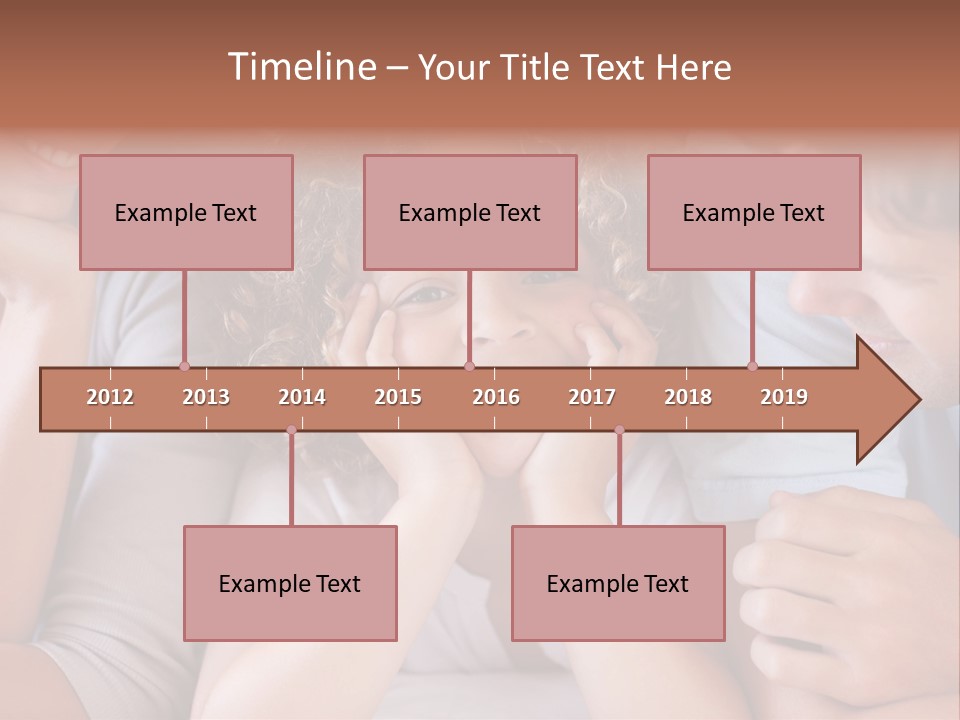 Playful Mixedrace Mother PowerPoint Template