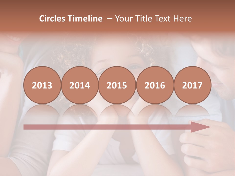 Playful Mixedrace Mother PowerPoint Template