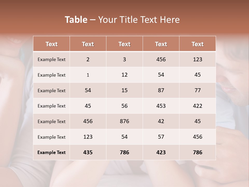 Playful Mixedrace Mother PowerPoint Template