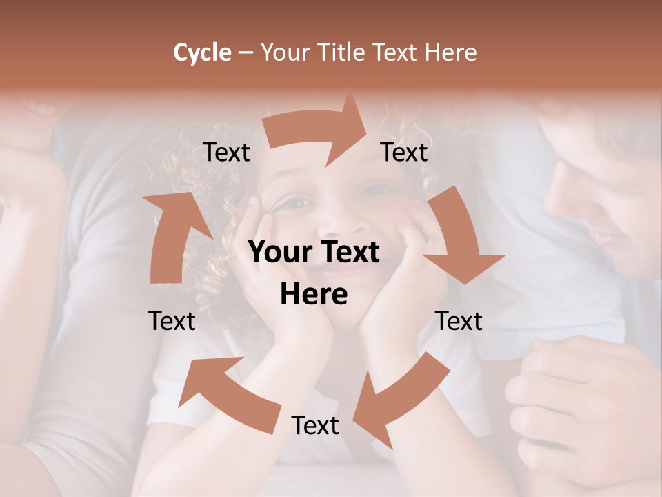 Playful Mixedrace Mother PowerPoint Template