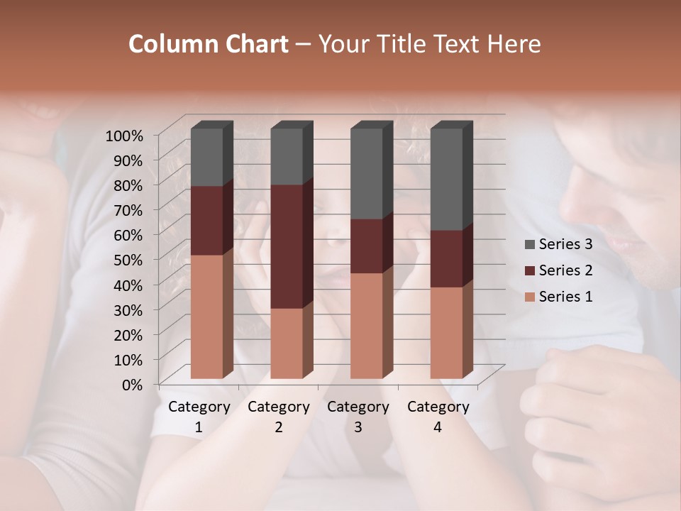 Playful Mixedrace Mother PowerPoint Template