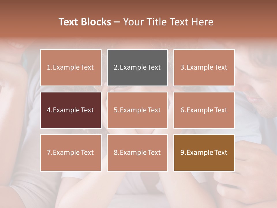 Playful Mixedrace Mother PowerPoint Template