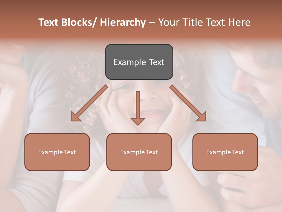 Playful Mixedrace Mother PowerPoint Template