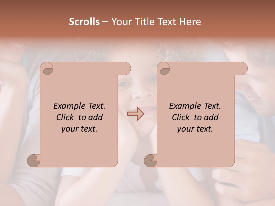 Playful Mixedrace Mother PowerPoint Template