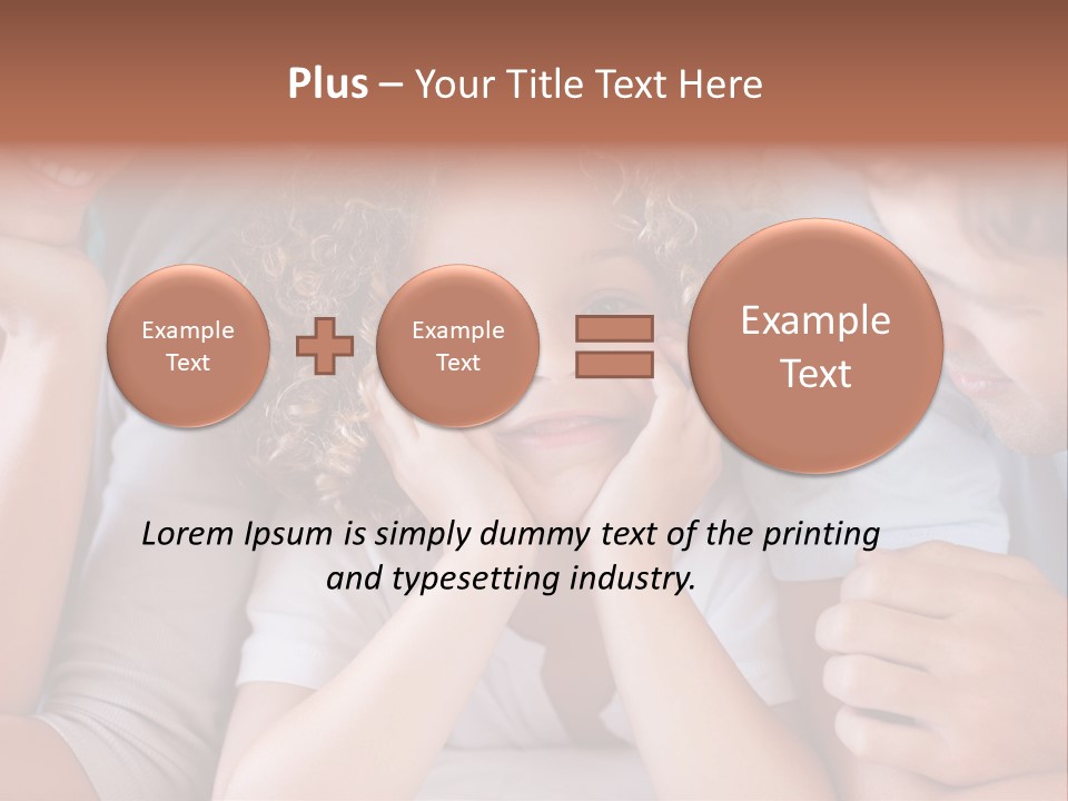 Playful Mixedrace Mother PowerPoint Template