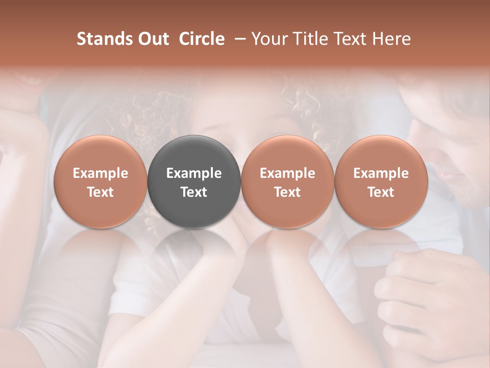 Playful Mixedrace Mother PowerPoint Template