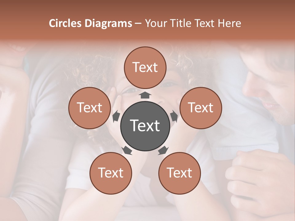 Playful Mixedrace Mother PowerPoint Template