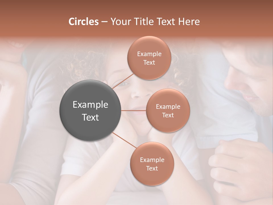 Playful Mixedrace Mother PowerPoint Template