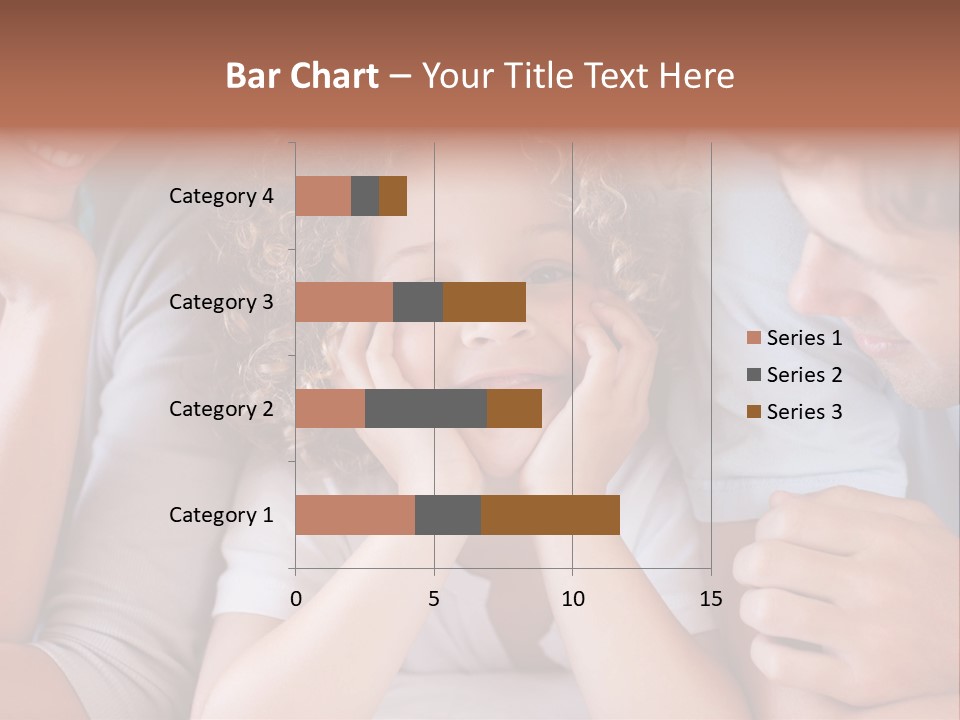 Playful Mixedrace Mother PowerPoint Template