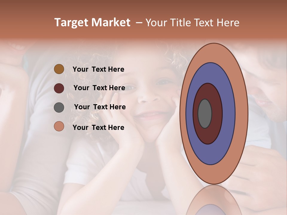 Playful Mixedrace Mother PowerPoint Template