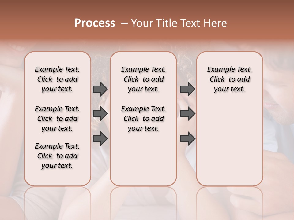 Playful Mixedrace Mother PowerPoint Template