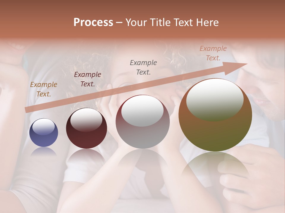 Playful Mixedrace Mother PowerPoint Template