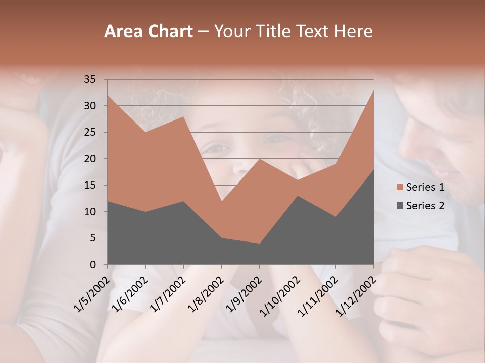 Playful Mixedrace Mother PowerPoint Template