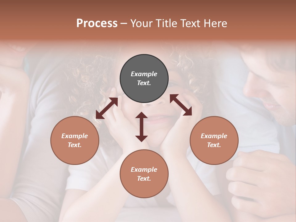 Playful Mixedrace Mother PowerPoint Template