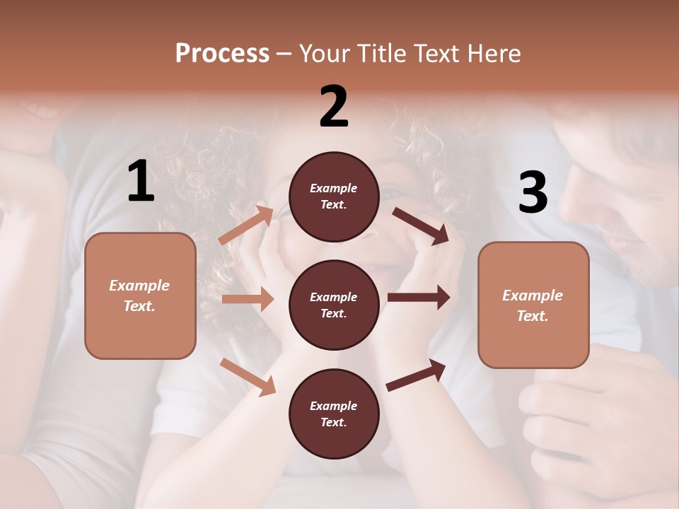 Playful Mixedrace Mother PowerPoint Template