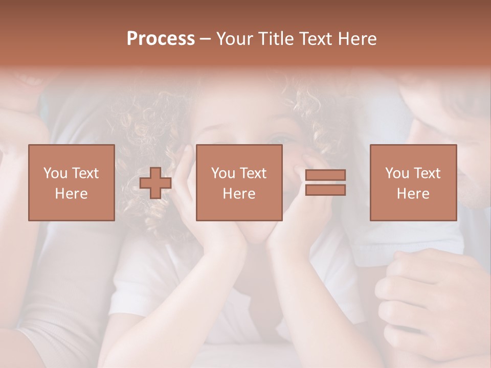Playful Mixedrace Mother PowerPoint Template