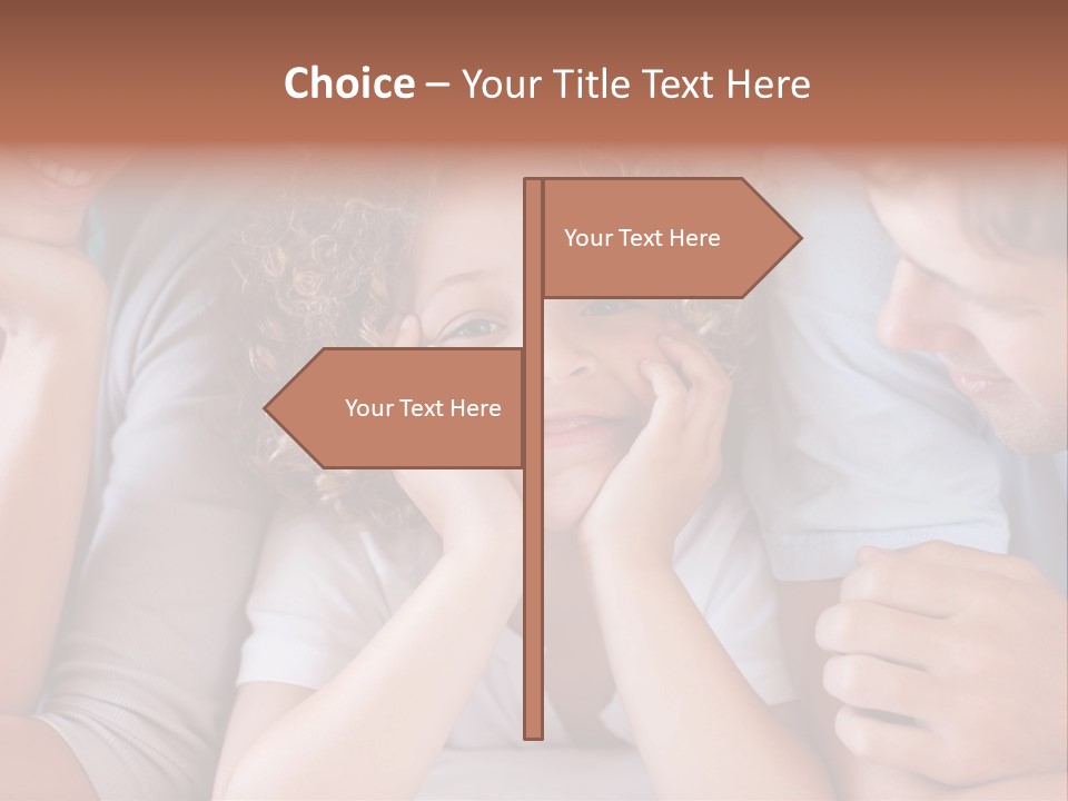 Playful Mixedrace Mother PowerPoint Template