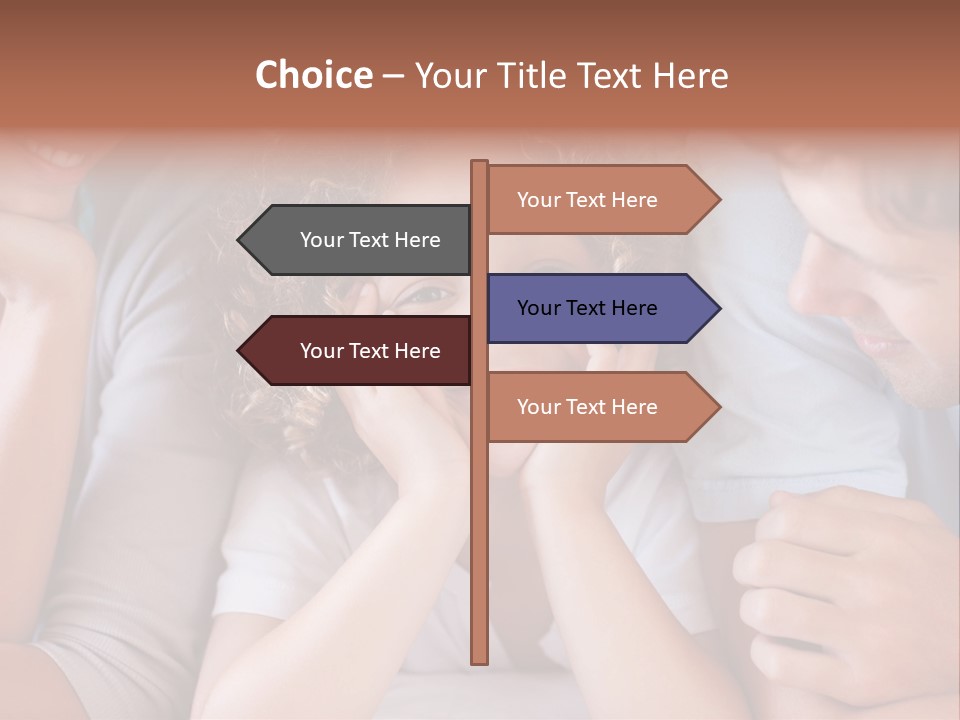 Playful Mixedrace Mother PowerPoint Template