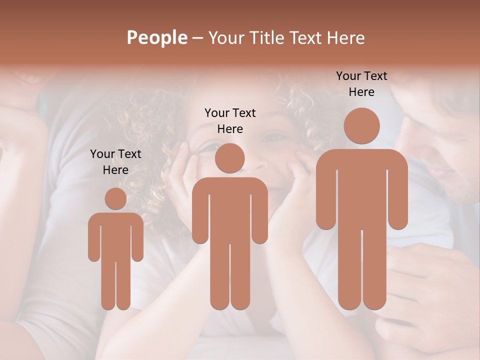 Playful Mixedrace Mother PowerPoint Template