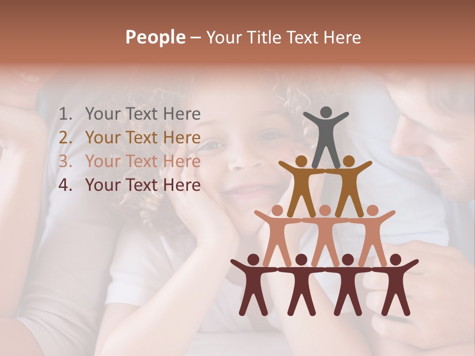 Playful Mixedrace Mother PowerPoint Template