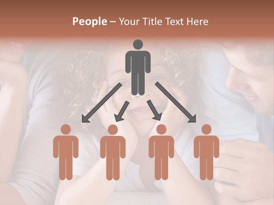 Playful Mixedrace Mother PowerPoint Template