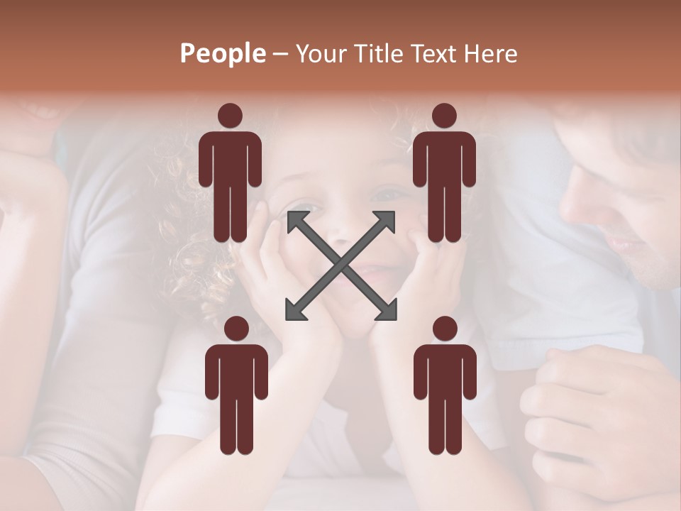 Playful Mixedrace Mother PowerPoint Template