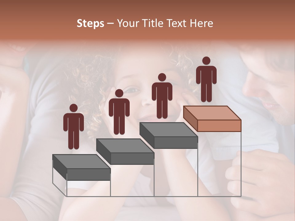 Playful Mixedrace Mother PowerPoint Template