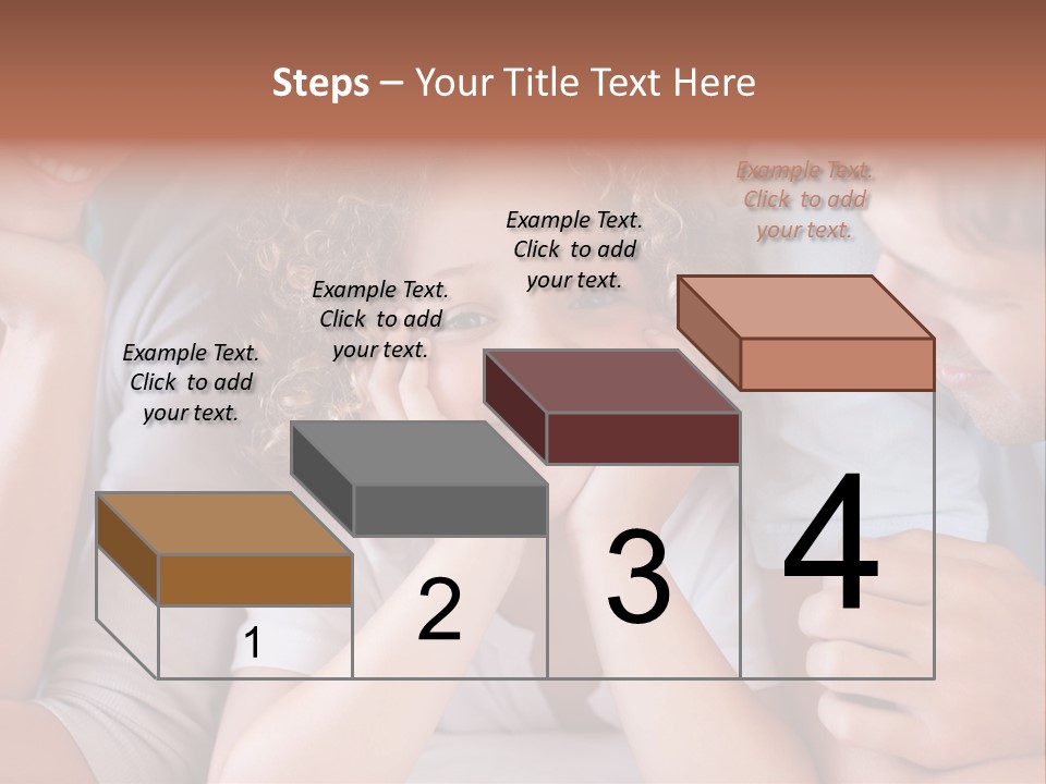 Playful Mixedrace Mother PowerPoint Template