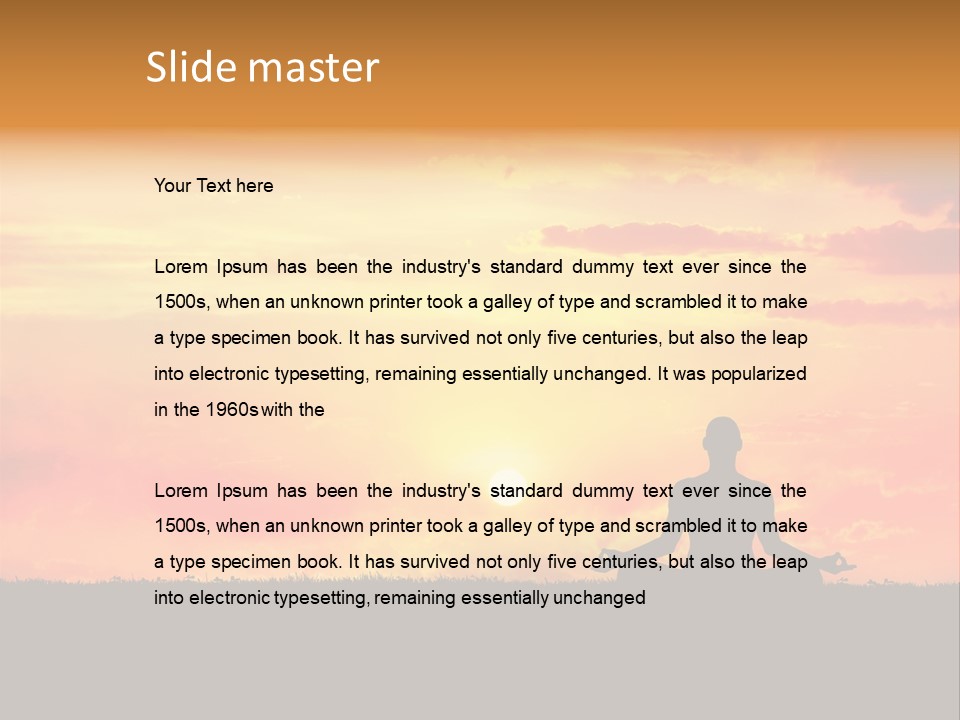 Sun Practice Relax PowerPoint Template