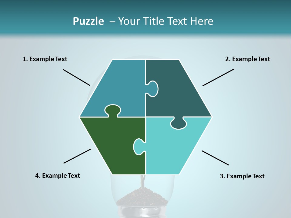 A Light Bulb With A Tree Inside Of It PowerPoint Template