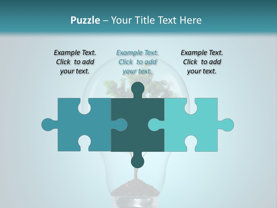 A Light Bulb With A Tree Inside Of It PowerPoint Template