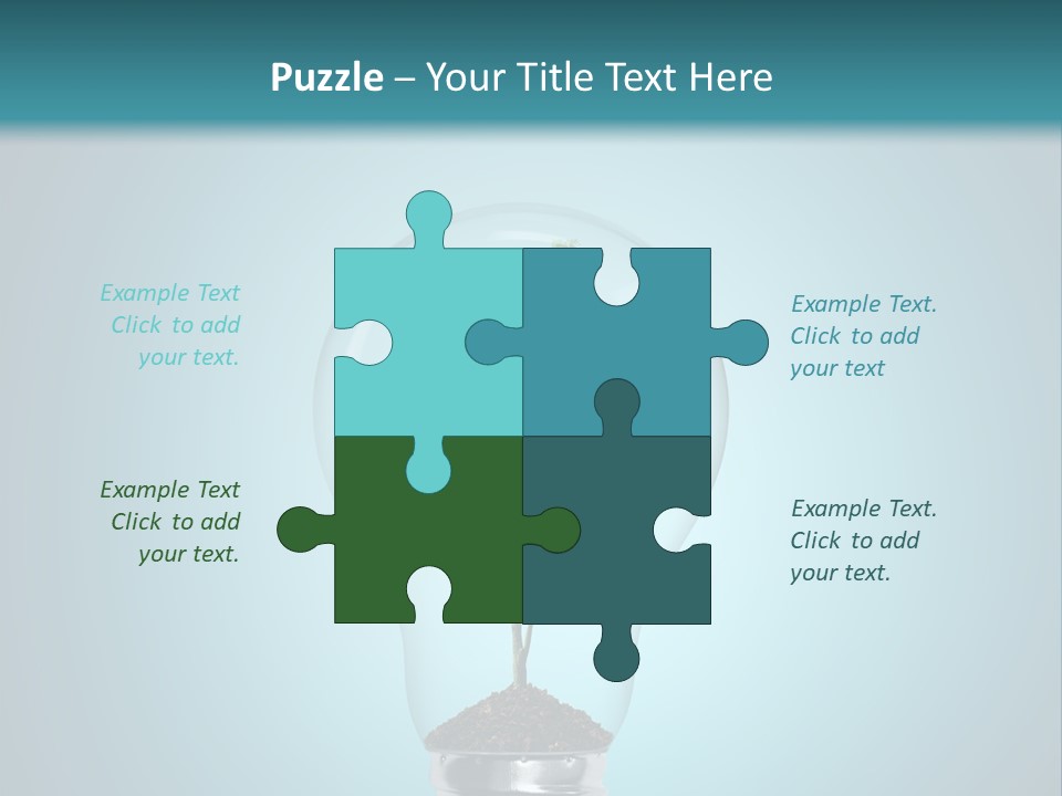 A Light Bulb With A Tree Inside Of It PowerPoint Template