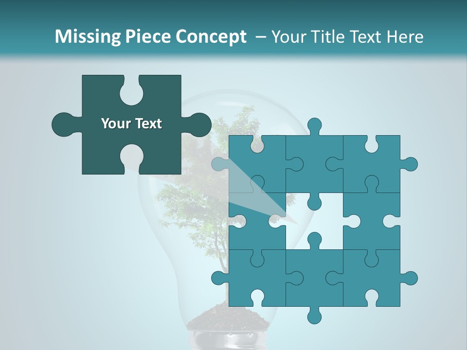 A Light Bulb With A Tree Inside Of It PowerPoint Template