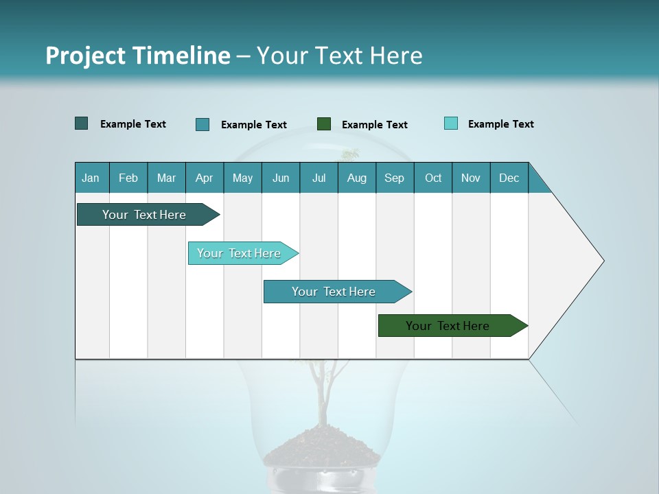 A Light Bulb With A Tree Inside Of It PowerPoint Template