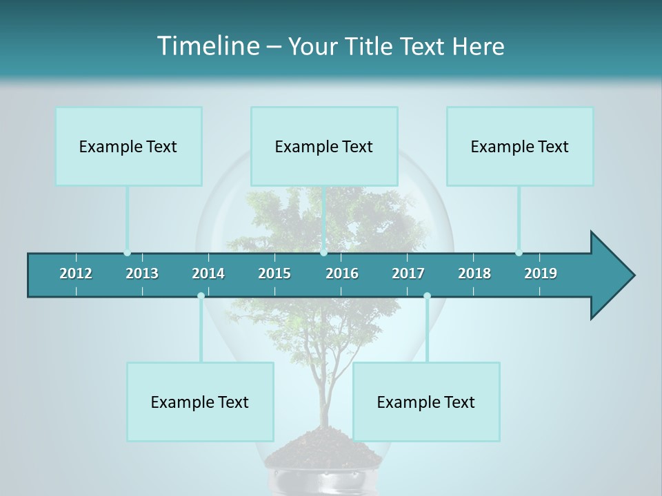 A Light Bulb With A Tree Inside Of It PowerPoint Template