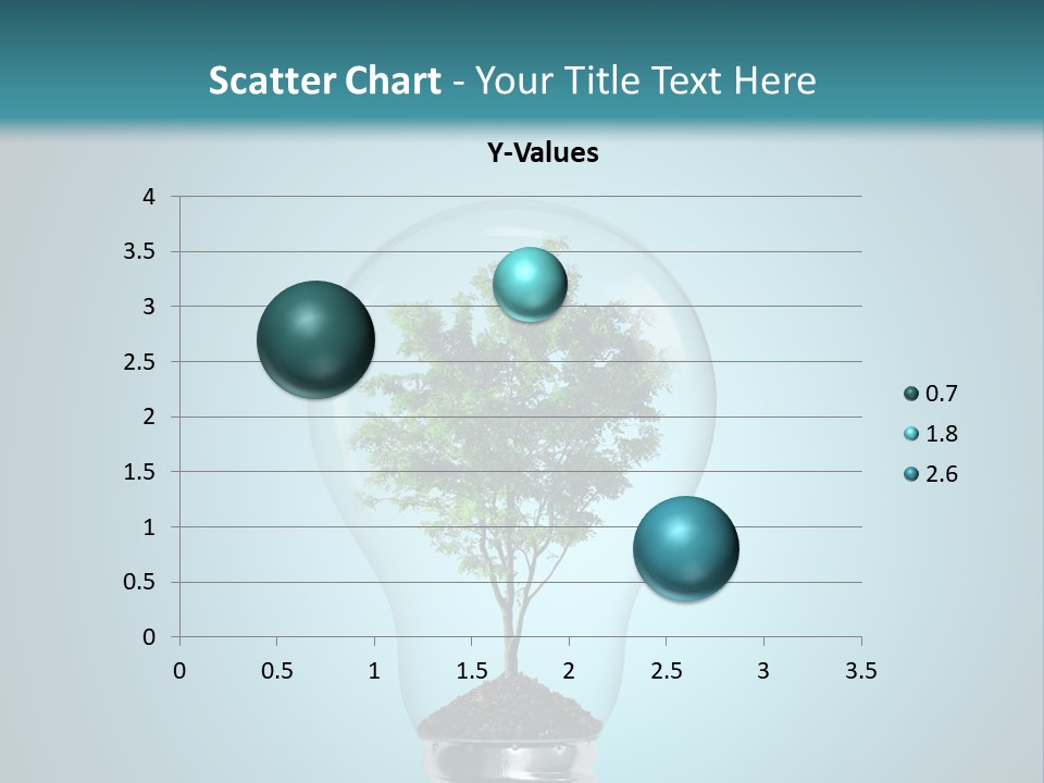 A Light Bulb With A Tree Inside Of It PowerPoint Template