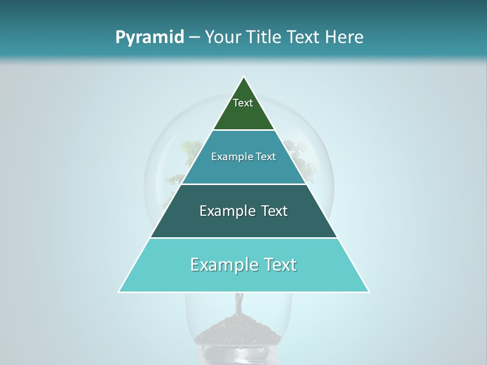 A Light Bulb With A Tree Inside Of It PowerPoint Template