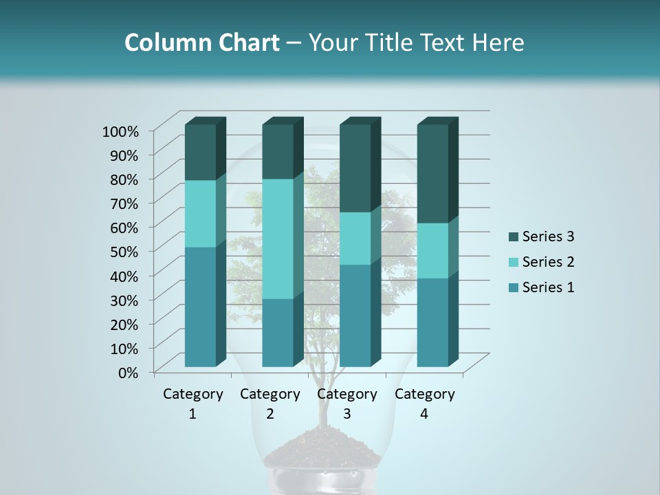 A Light Bulb With A Tree Inside Of It PowerPoint Template