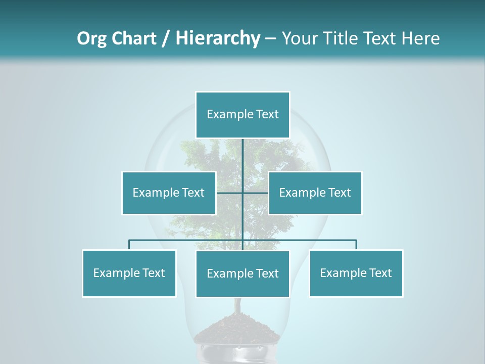 A Light Bulb With A Tree Inside Of It PowerPoint Template