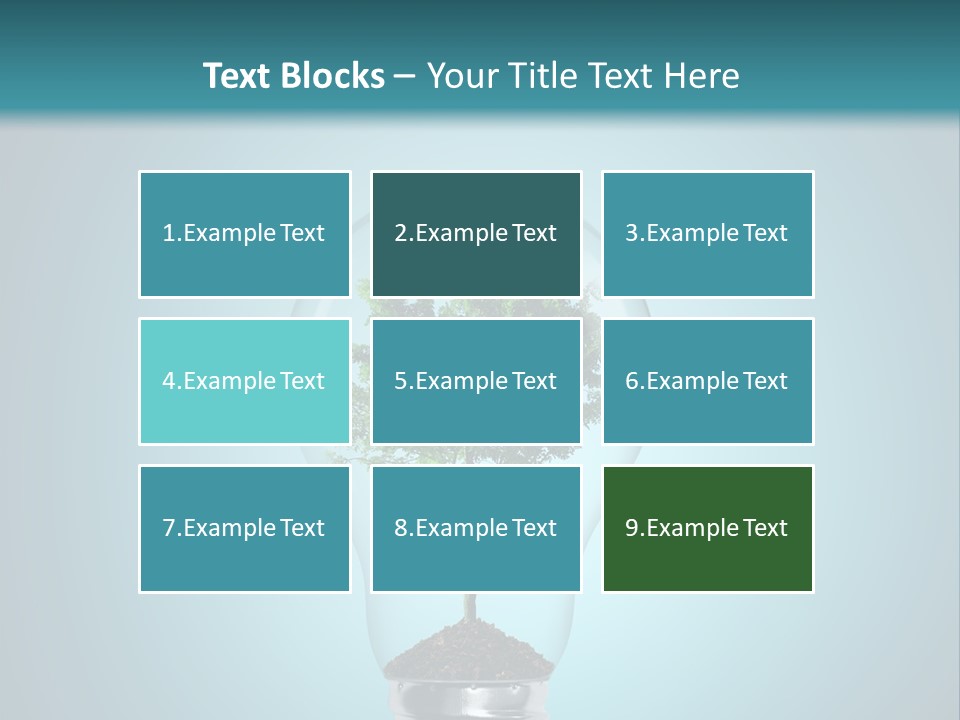 A Light Bulb With A Tree Inside Of It PowerPoint Template