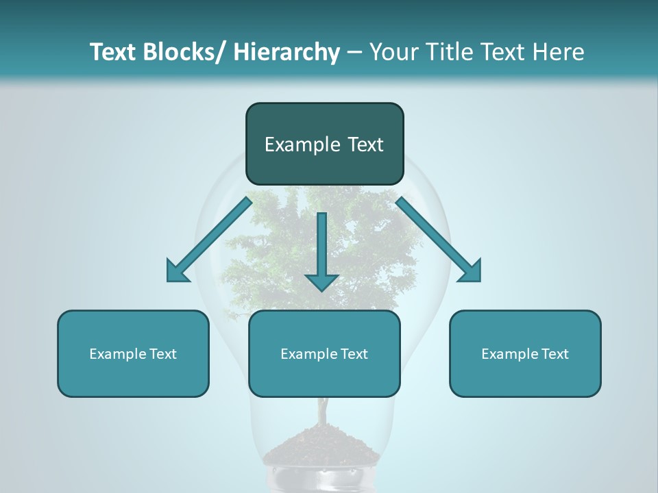 A Light Bulb With A Tree Inside Of It PowerPoint Template