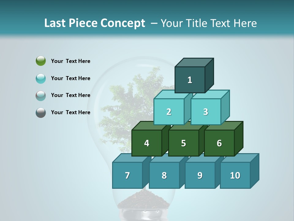 A Light Bulb With A Tree Inside Of It PowerPoint Template