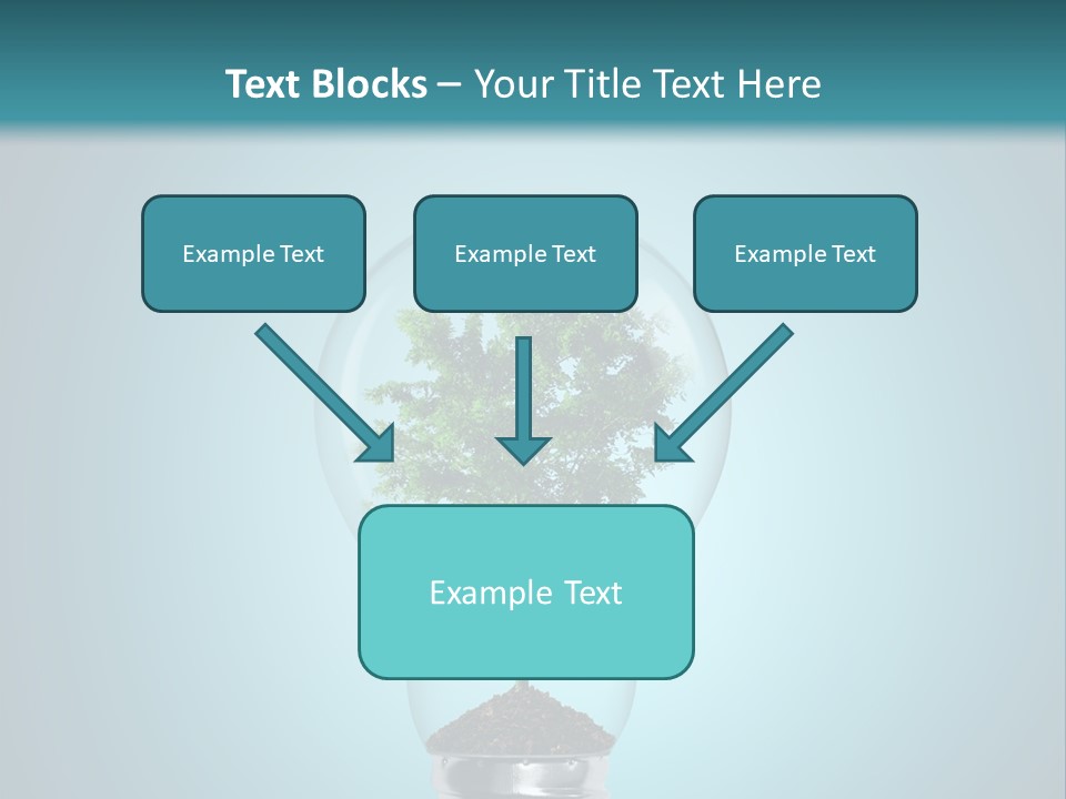 A Light Bulb With A Tree Inside Of It PowerPoint Template