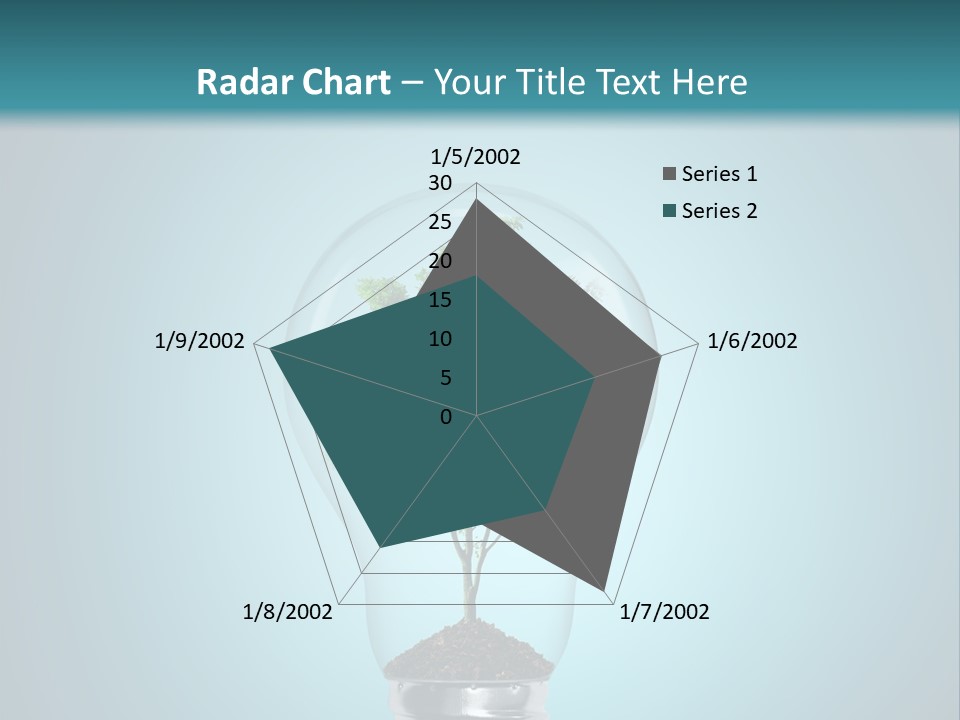 A Light Bulb With A Tree Inside Of It PowerPoint Template