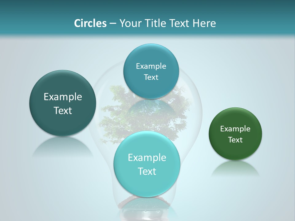 A Light Bulb With A Tree Inside Of It PowerPoint Template